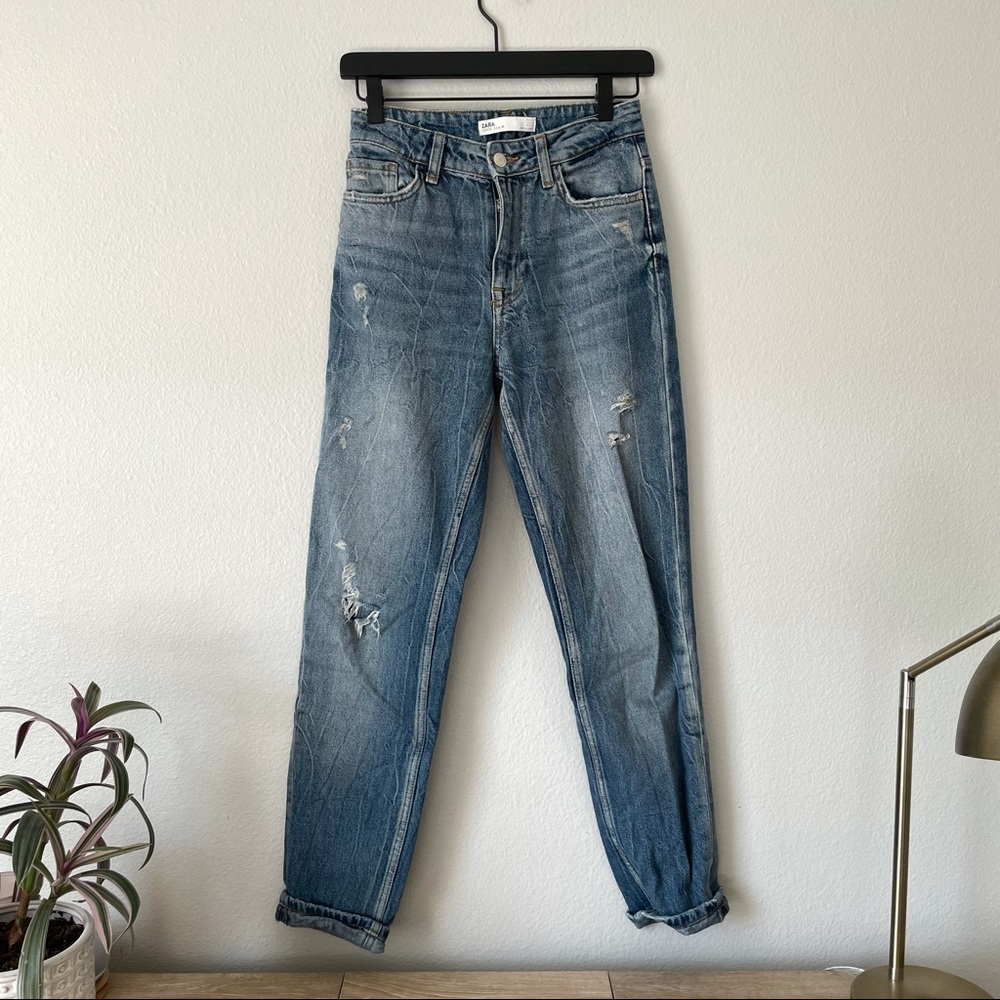 High Waisted Zara Mom Jeans